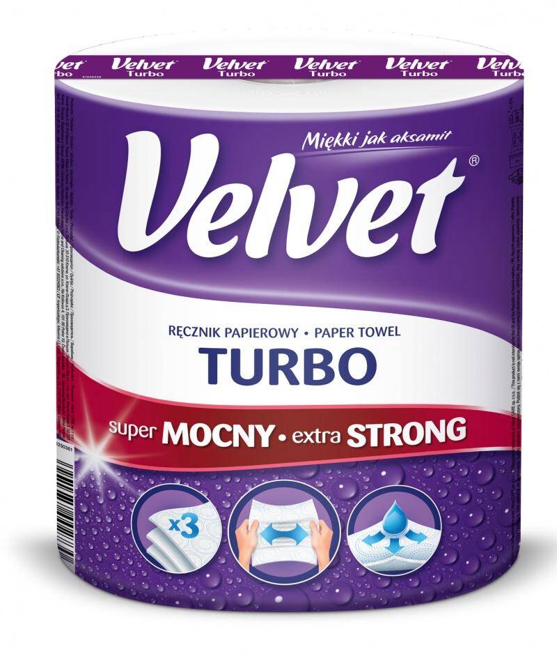 Ręcznik w roli celulozowy VELVET Turbo