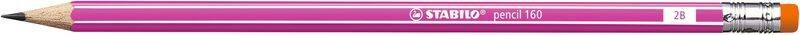 Ołówek 160 Z Gumką 2B Pink Stabilo
