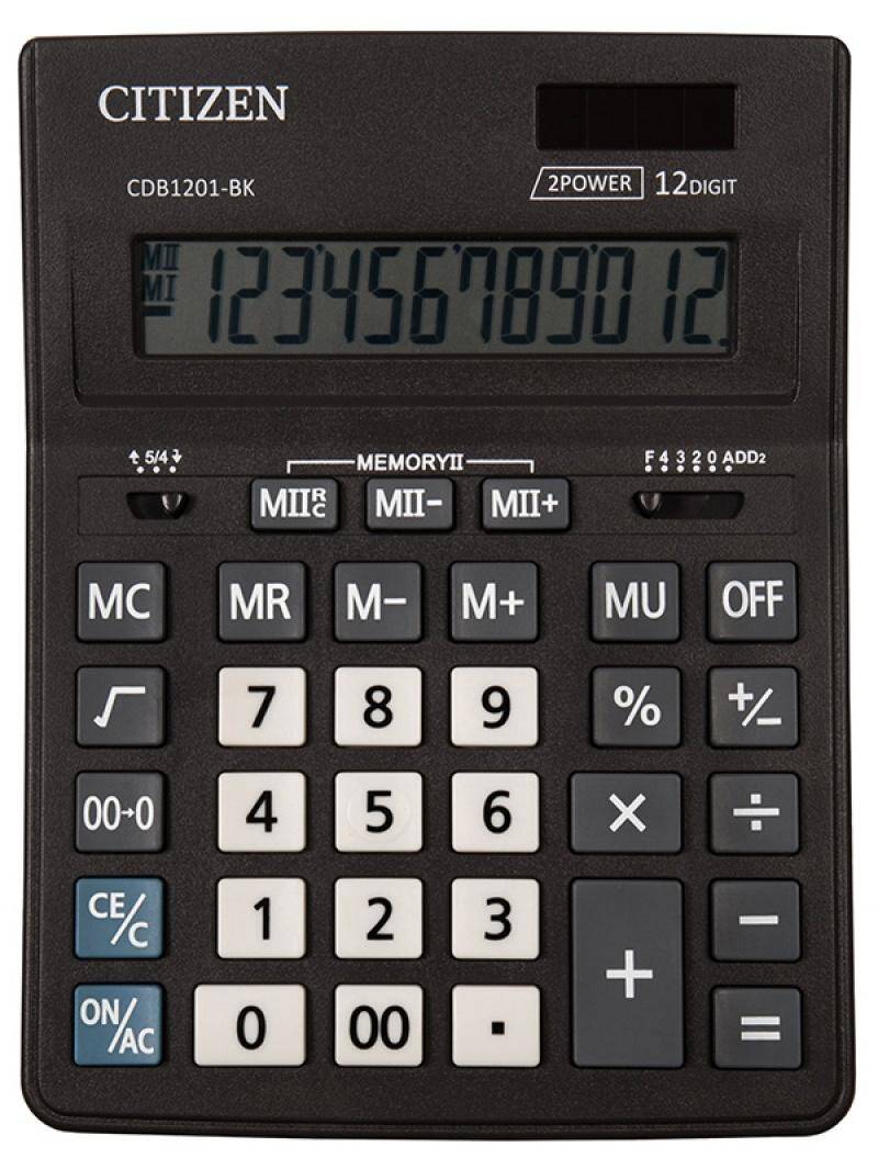 Kalkulator biurowy CITIZEN CDB1201-BK