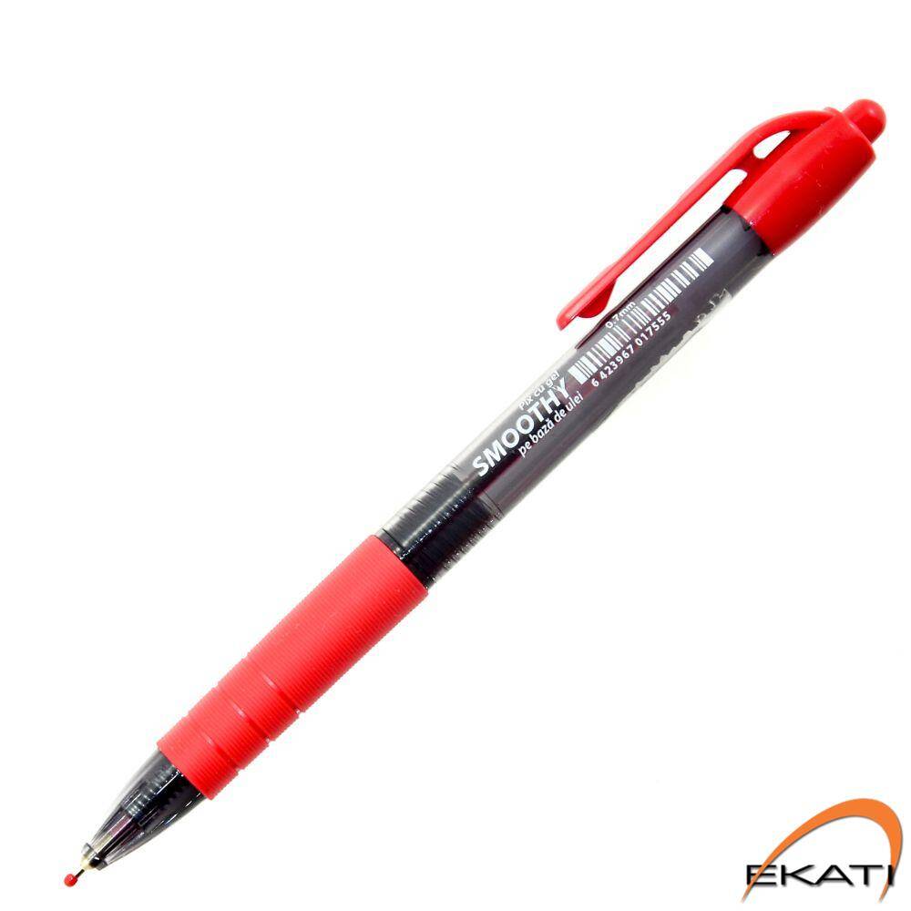 Długopis żelowy SMOOTHY 0 7 mm czerwony
