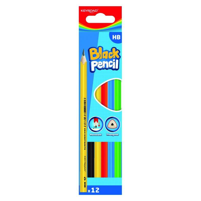 Ołówek drewniany KEYROAD  HB  kolorowa