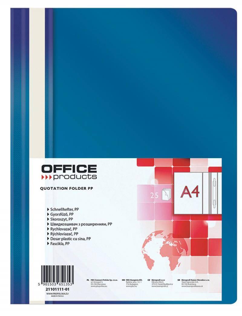 Skoroszyt OFFICE PRODUCTS  PP  A4