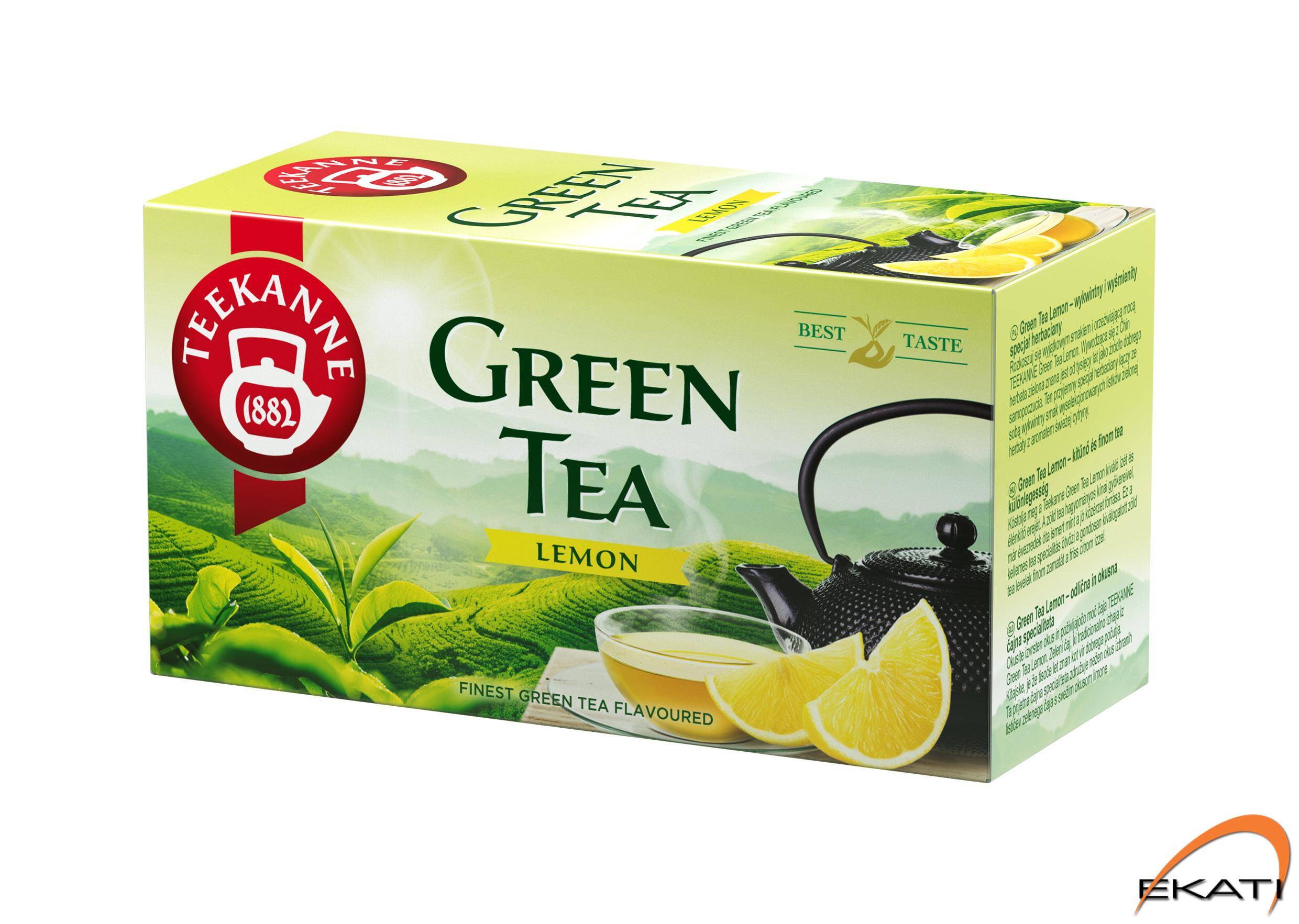 Herbata TEEKANNE GREEN TEA LEMON 20t