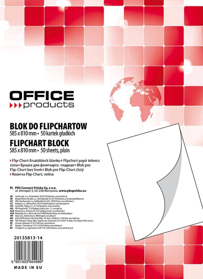 Blok do flipchartów OFFICE PRODUCTS