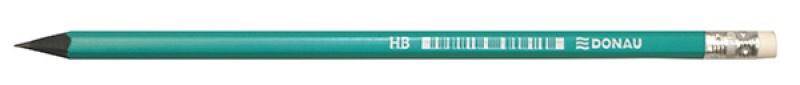 Ołówek syntetyczny z gumką DONAU  HB