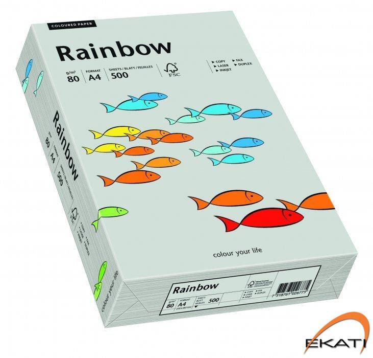 Papier xero kolorowy RAINBOW szary R96