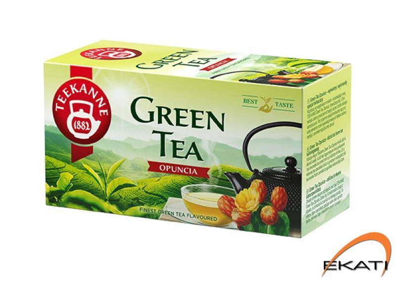 Herbata TEEKANNE GREEN TEA OPUNCJA 20t