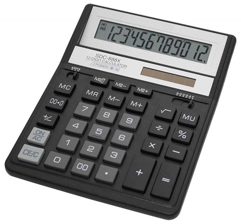 Kalkulator biurowy CITIZEN SDC-888XBK