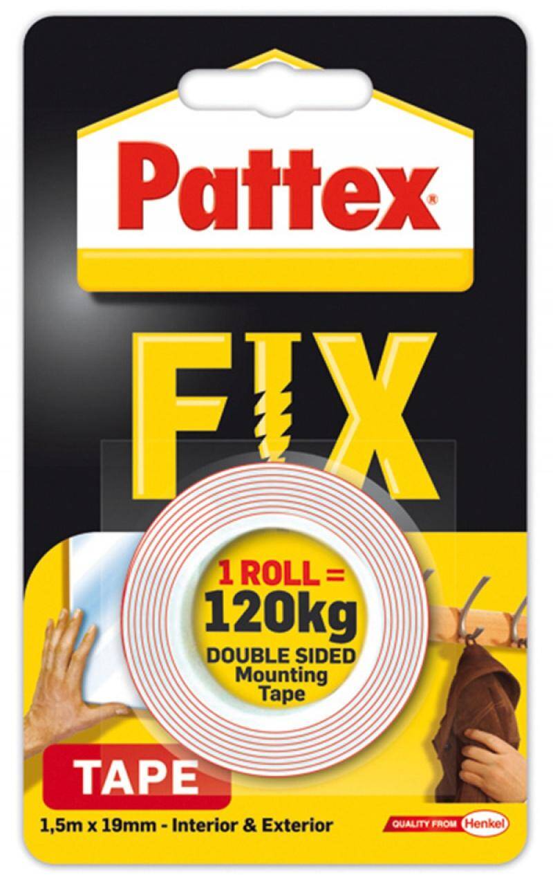 Taśma dwustronna PATTEX FIX  1 5m x
