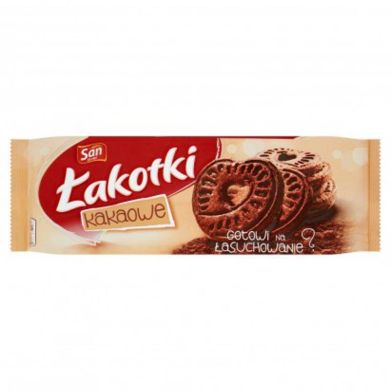 Ciastka Łakotki SAN  168 g  kakaowe