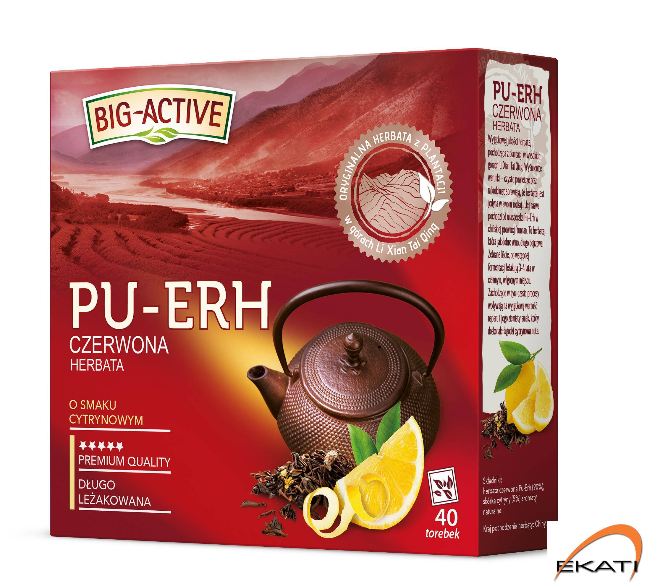 Herbata BIG-ACTIVE PU-ERH czerwona o