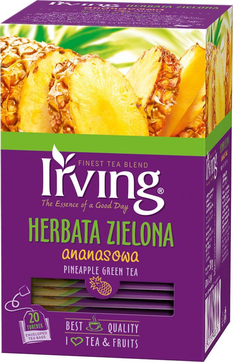 Herbata IRVING  zielona  ananas  20