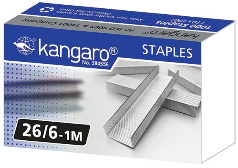 Zszywki KANGARO  No. 26/6-1M  1000 szt.