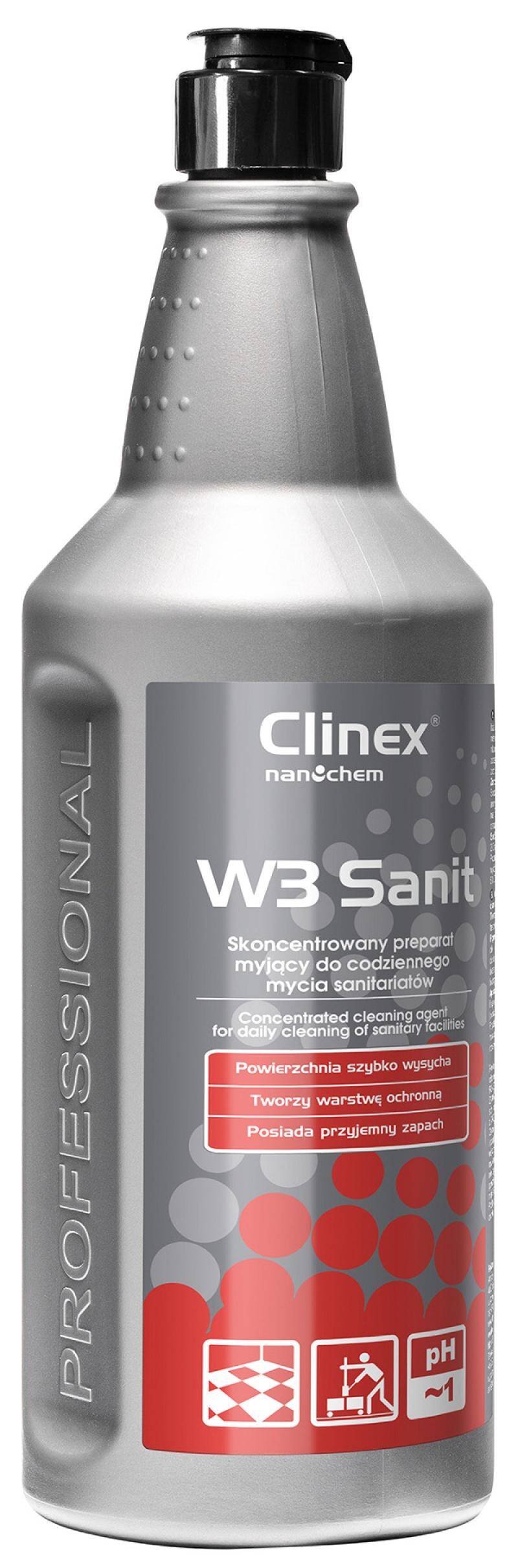 Preparat CLINEX W3 Sanit 1L  do mycia