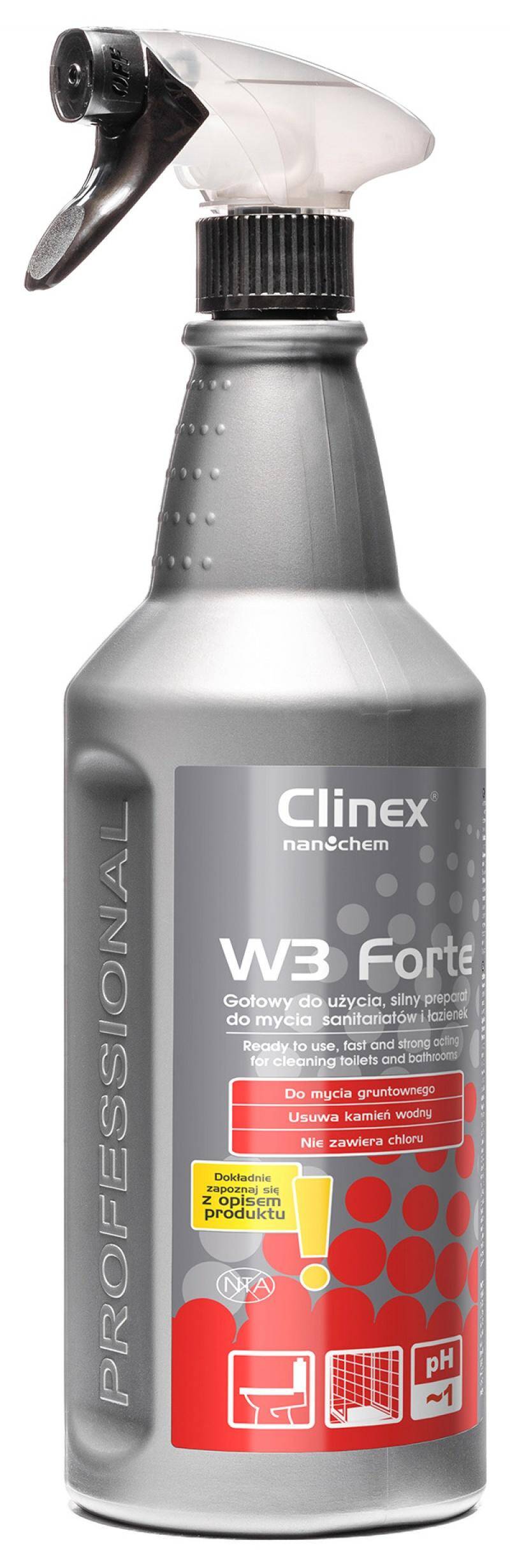 Preparat CLINEX W3 Forte 1L  do mycia