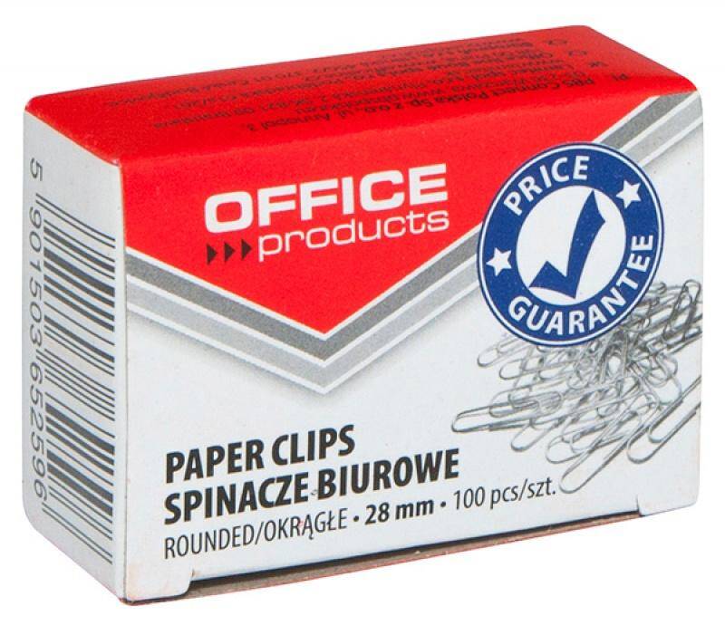 Spinacze okrągłe OFFICE PRODUCTS  28mm