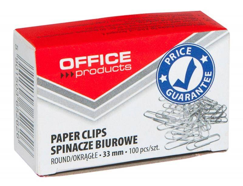 Spinacze okrągłe OFFICE PRODUCTS  33mm
