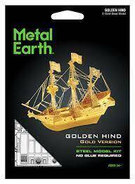 METAL EARTH GOLDEN HIND GOLD VERSION