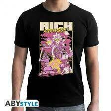 RICK AND MORTY TSHIRT HEROES BLACK XXL