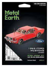 METAL EARTH FORD MUSTANG 1965 RED VERSIO