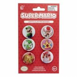 NINTENDO SUPER MARIO LENTICULAR PIN BADG