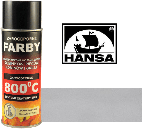 Hansa Farba 996 srebrny matowy 400ml (Zdjęcie 2)