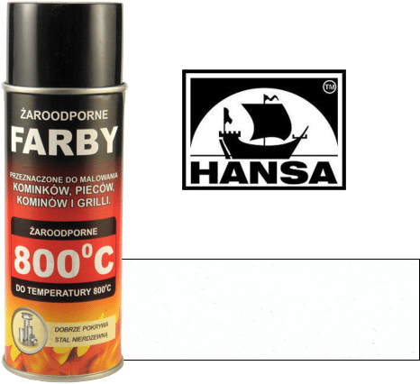 Hansa Farba 990 biały matowy 400ml (Zdjęcie 2)