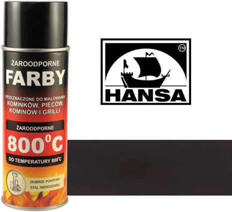 Hansa Farba żaroodporna RAL993 400ml
