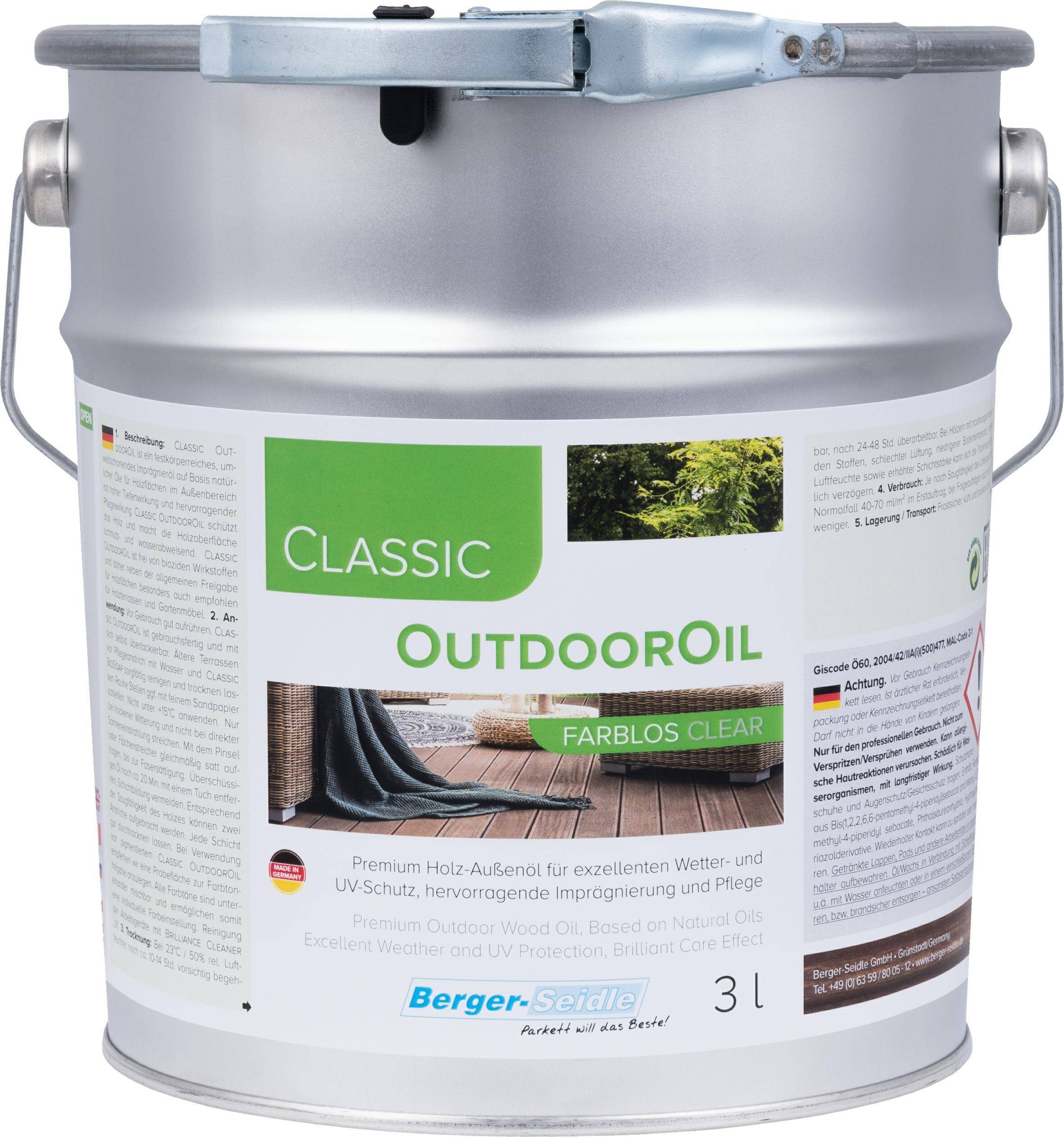 Classic OutdoorOil BASALT GREY (3L)