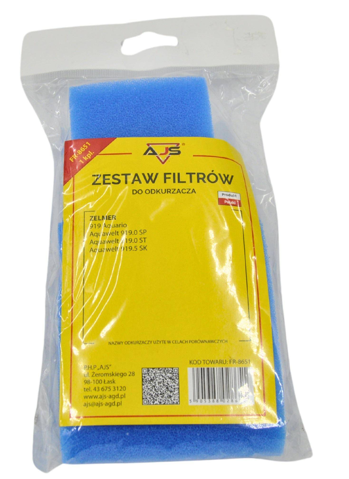 ZESTAW FILTRÓW PIANKOWYCH 919 AQUAWELT