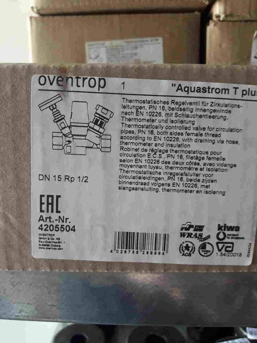 Oventrop zawór Aquastrom T plus dn15 gw (Zdjęcie 1)