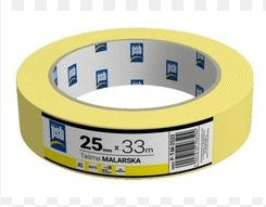 PSB Taśma malarska żółta 25mm/33m