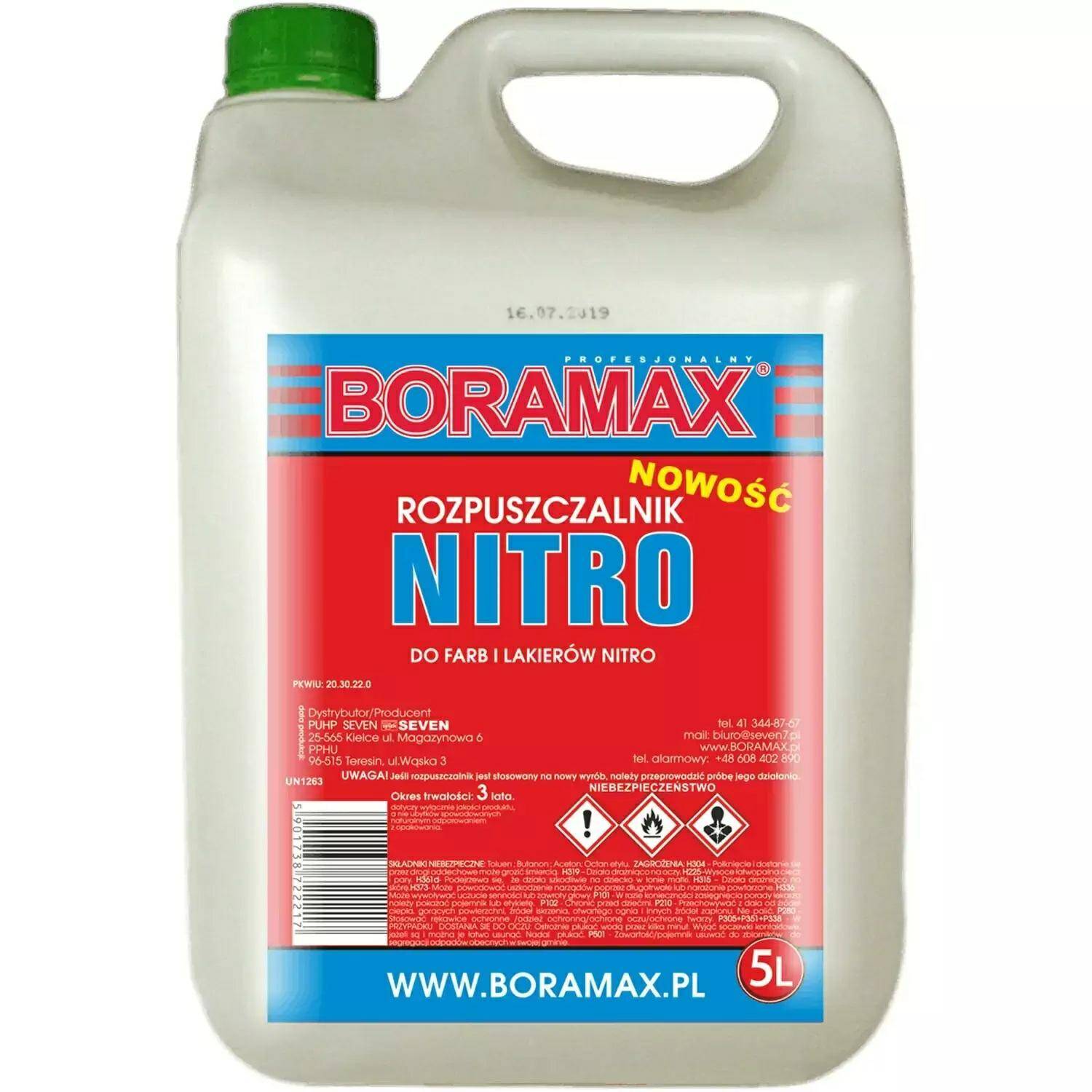BORAMAX Rozpuszczalnik NITRO 5L
