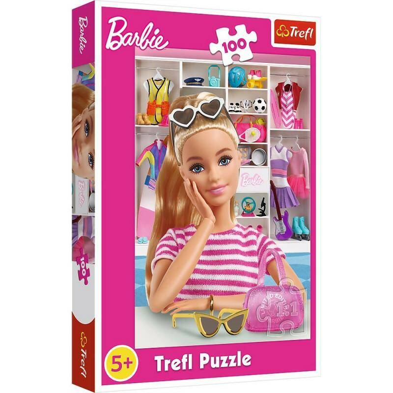 TREFL Puzzle 100 POZNAJ BARBIE  16458 5+