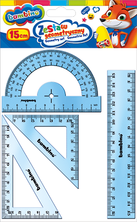 Zestaw geometryczny 4 elem. 15cm