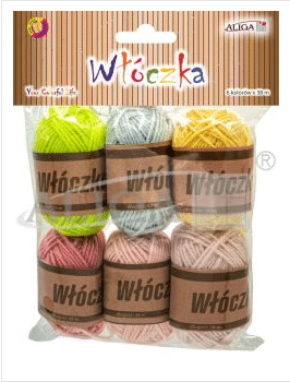 ALIGA Włóczka WL-9427 mix 6 kolorów