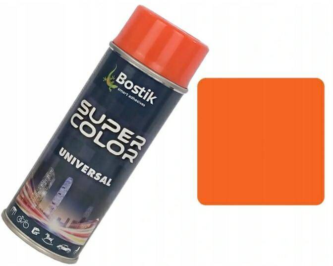 BOSTIK Spray SUPER COLOR pomarańcz 400ml (Zdjęcie 1)