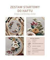 Zestaw startowy do haftu - RÓŻANA