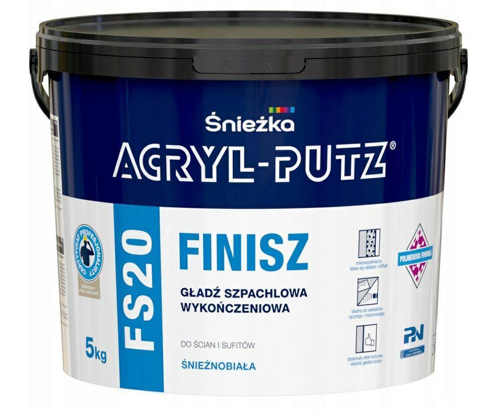 ŚNIEŻKA Akryl Putz FS20 FINISZ  5 kg