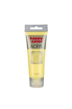HAPPY COLOR Farba akrylowa 75ml Żółty