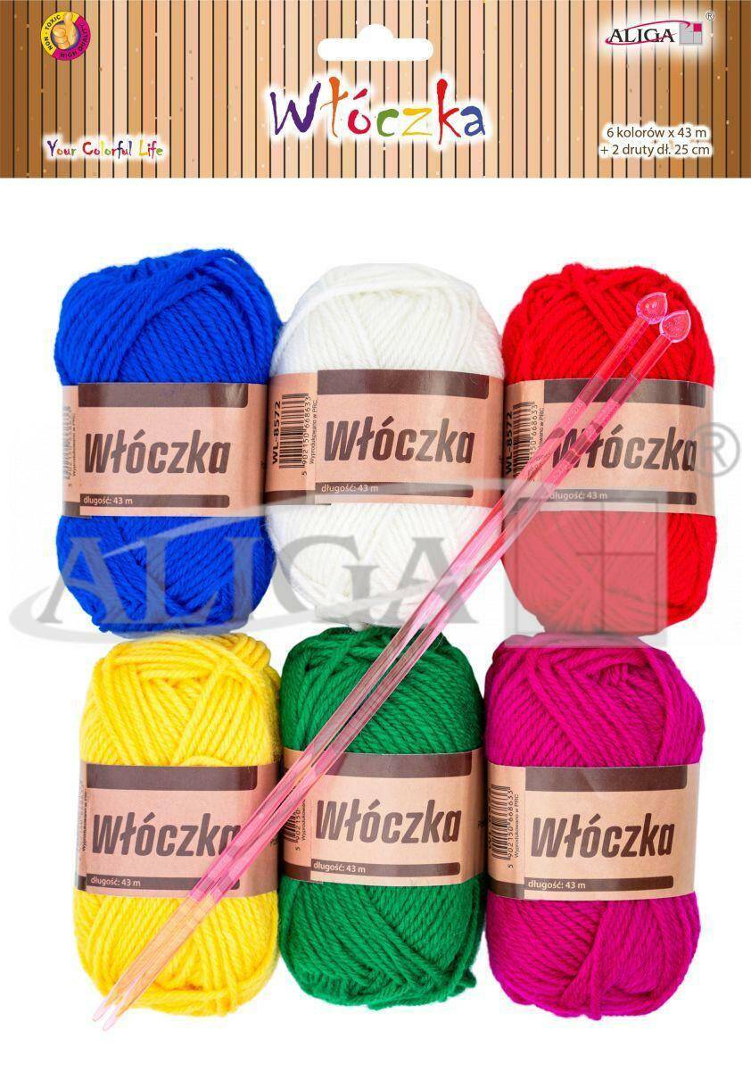 ALIGA Włóczka WL-8572 mix kolorów,