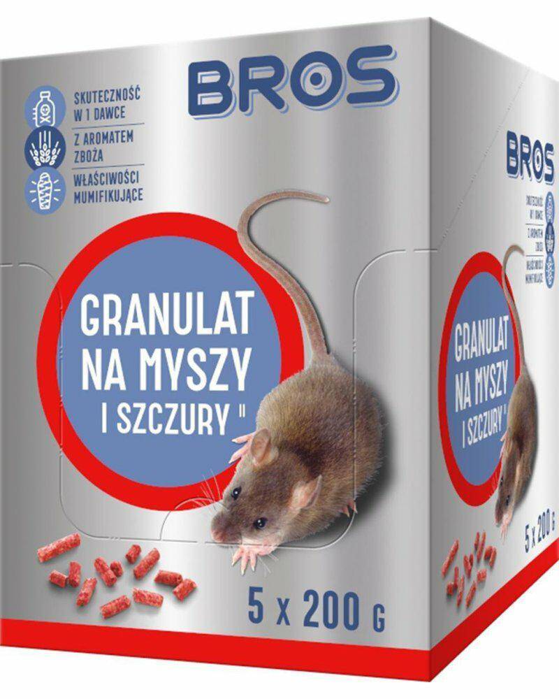 BROS Granulat na myszy i szczury 1kg