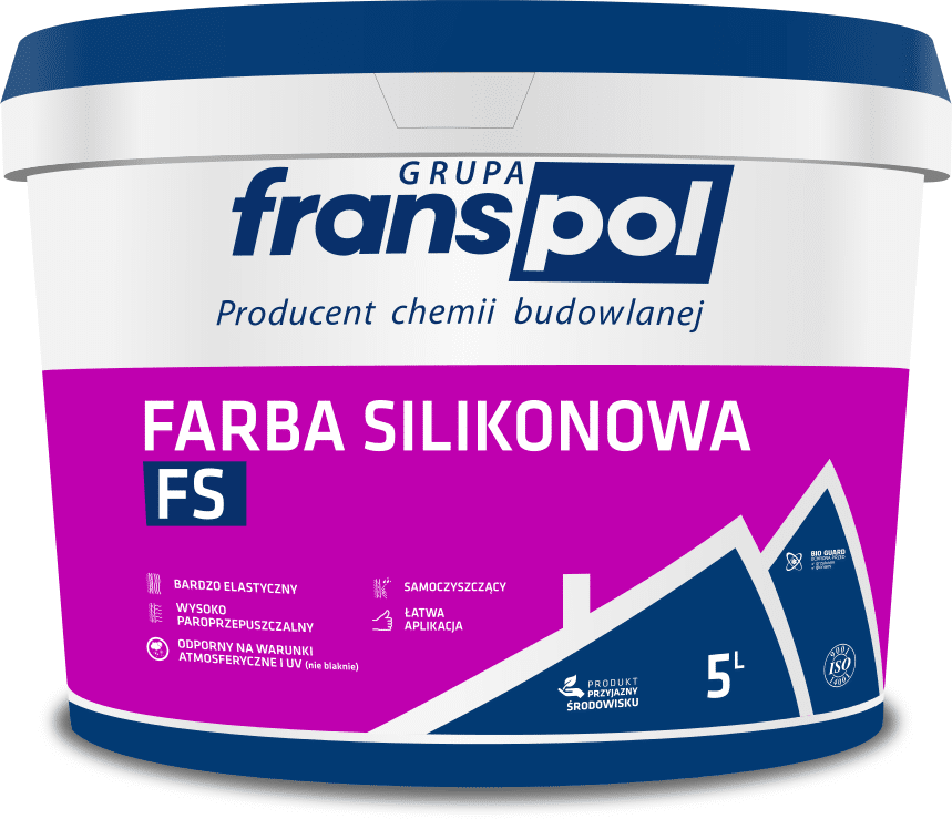 FRANSPOL Farba silikonowa FS Baza B  5L (Zdjęcie 1)