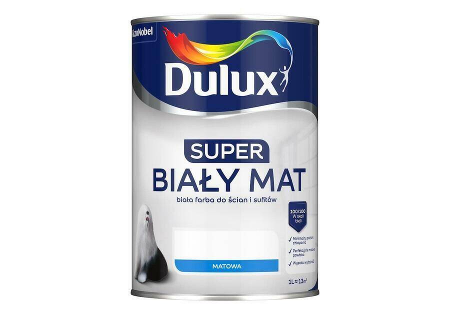 DULUX Super Biały Mat 1L