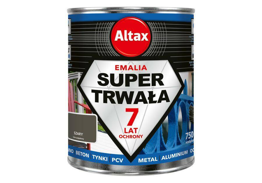 ALTAX Super trwała emalia 750ml szary