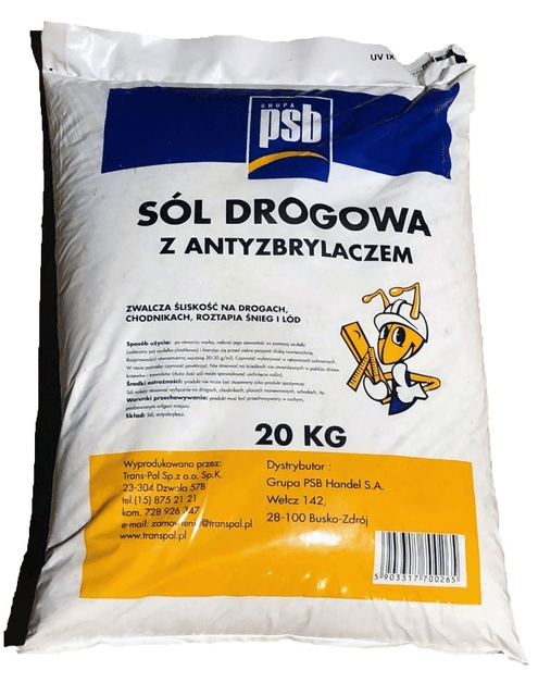 PSB Sól drogowa z antyzbrylaczem 20kg (Zdjęcie 1)