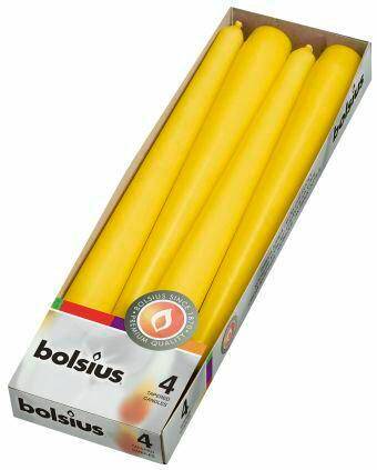 BOLSIUS Świeca szpic 245/24mm żółta