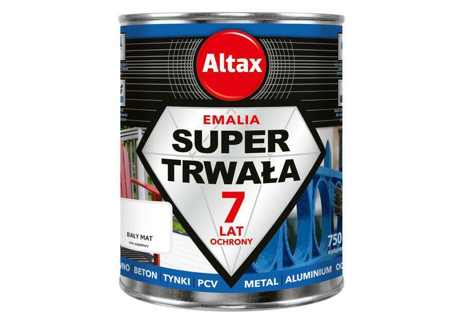 ALTAX Super trwała emalia 750ml biały
