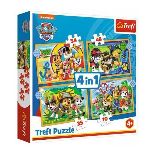 TREFL Puzzle 4W1 WAKACYJNY PSI PATROL