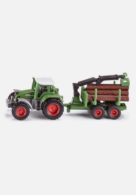 SIKU S1645  Traktor z leśną przyczepą
